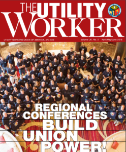The Utility Worker, Apr/May/Jun 2016 Issue (cover)