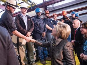 Hillary Clinton stands for unions